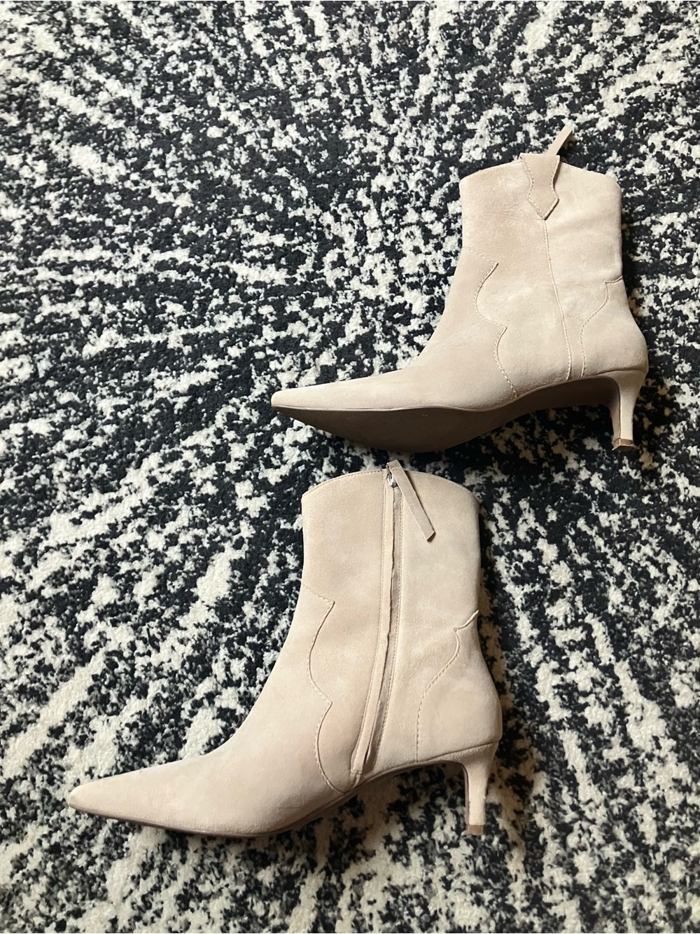 LIKE NEW Free People Seychelles Dallas Western Ankle Boots tan taupe 9.5 SALE